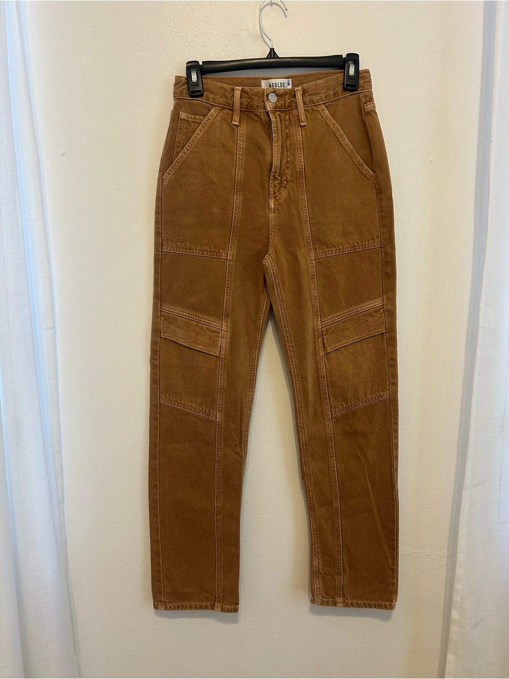Agolde Tan Carpenter Cargo Pants